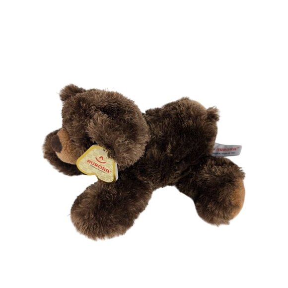 Aurora Mini Flopsie Boone Brown Bear Plush 7" Stuffed Animal Teddy #16491 NWT - Picture 2 of 7